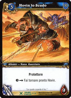 DRUMS STARTER 2/8 Hovin lo Scudo non comune -NEAR MINT-