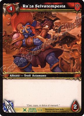 DRUMS STARTER 7/8 Ra'za Selvatempesta non comune -NEAR MINT-