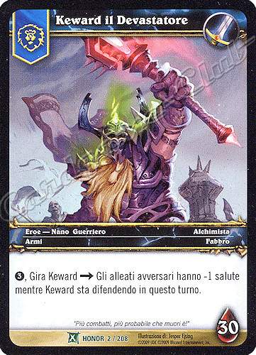 HONOR 002 / 208 Keward il Devastatore non comune -NEAR MINT-