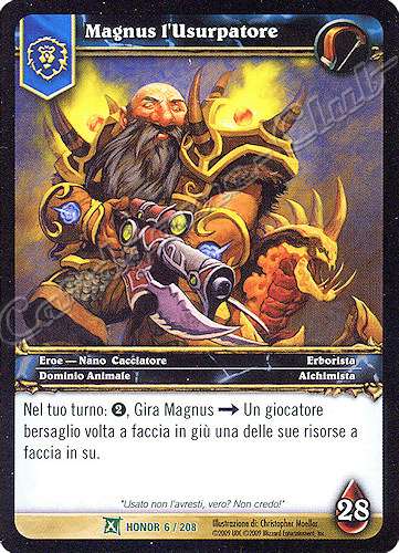 HONOR 006 / 208 Magnus l'Usurpatore non comune -NEAR MINT-