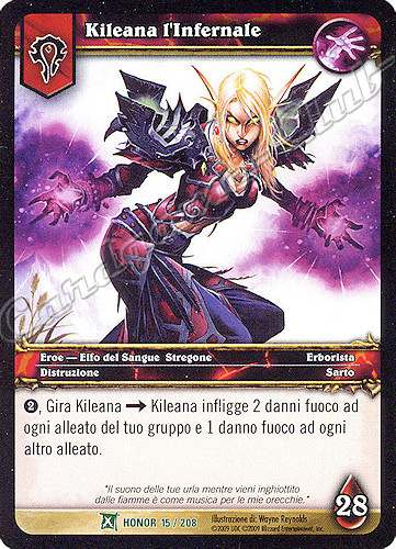 HONOR 015 / 208 Kileana l'Infernale non comune -NEAR MINT-