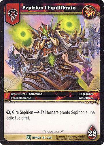 HONOR 016 / 208 Sepirion l'Equilibrato non comune -NEAR MINT-