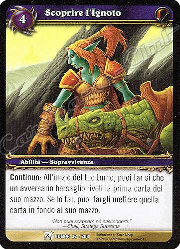 HONOR 032 / 208 Scoprire l'Ignoto comune -NEAR MINT-