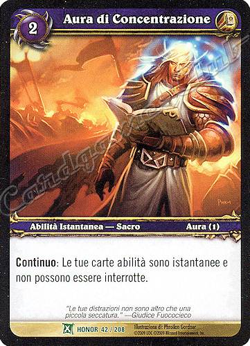 HONOR 042 / 208 Aura di Concentrazione non comune -NEAR MINT-
