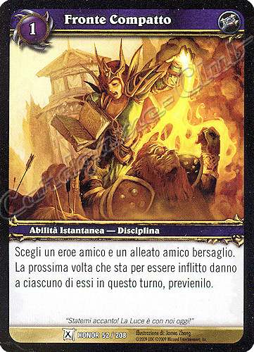 HONOR 052 / 208 Fronte Compatto comune -NEAR MINT-