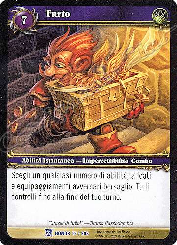 HONOR 054 / 208 Furto rara -NEAR MINT-