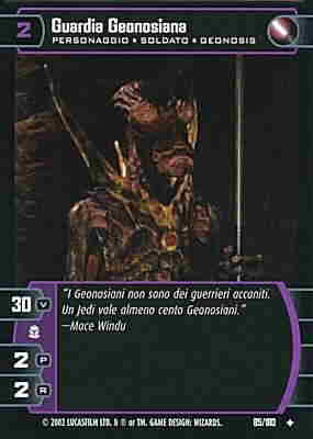 085 / 180 Guardia Geonosiana non comune (IT) -NEAR MINT-