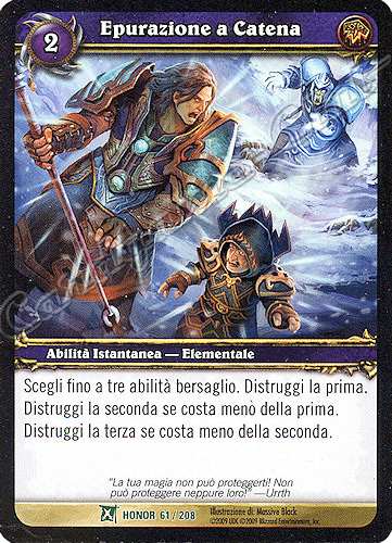 HONOR 061 / 208 Epurazione a Catena non comune -NEAR MINT-