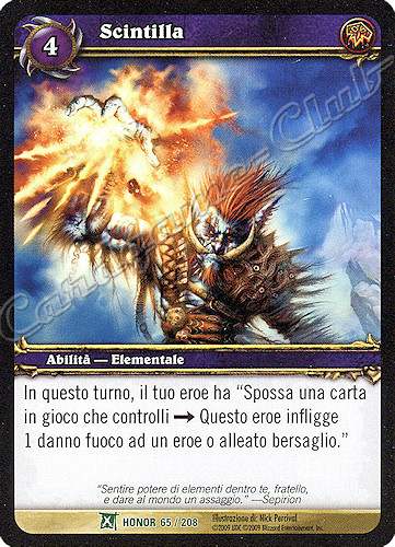 HONOR 065 / 208 Scintilla non comune -NEAR MINT-