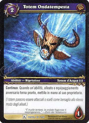 HONOR 066 / 208 Totem Ondatempesta comune -NEAR MINT-