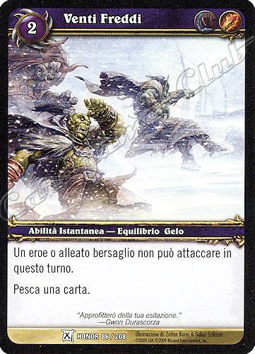 HONOR 086 / 208 Venti Freddi comune -NEAR MINT-