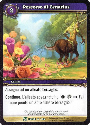 HONOR 091 / 208 Percorso di Cenarius non comune -NEAR MINT-