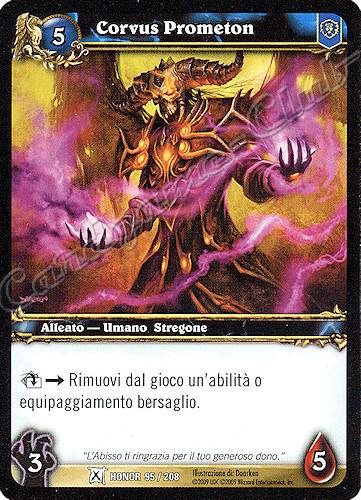 HONOR 095 / 208 Corvus Prometon comune -NEAR MINT-