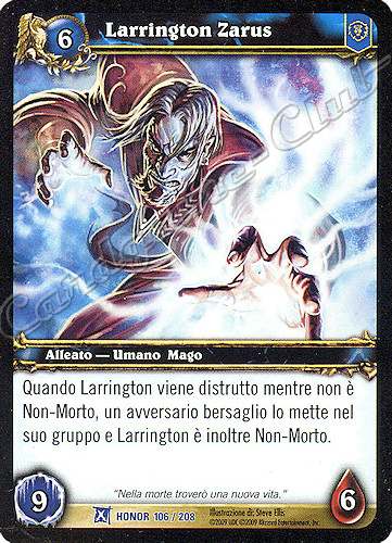 HONOR 106 / 208 Larrington Zarus rara -NEAR MINT-