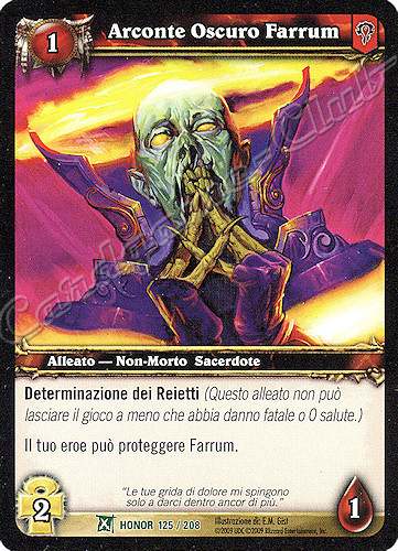 HONOR 125 / 208 Arconte Oscuro Farrum non comune -NEAR MINT-
