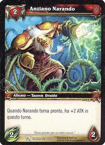 HONOR 129 / 208 Anziano Narando comune -NEAR MINT-