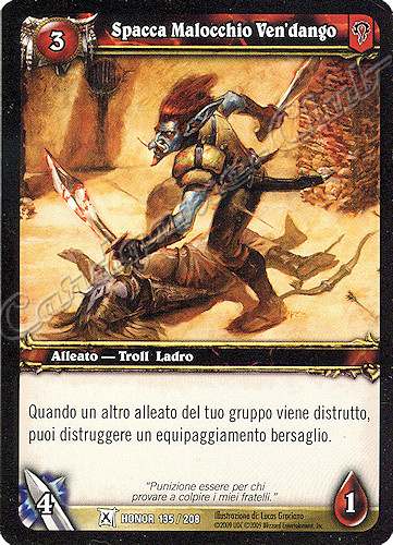 HONOR 135 / 208 Spacca Malocchio Ven'dango comune -NEAR MINT-