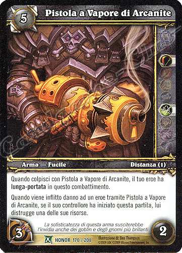 HONOR 170 / 208 Pistola a Vapore di Arcanite non comune -NEAR MINT-