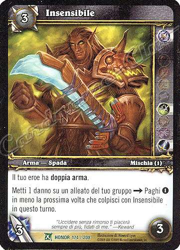 HONOR 174 / 208 Insensibile non comune -NEAR MINT-