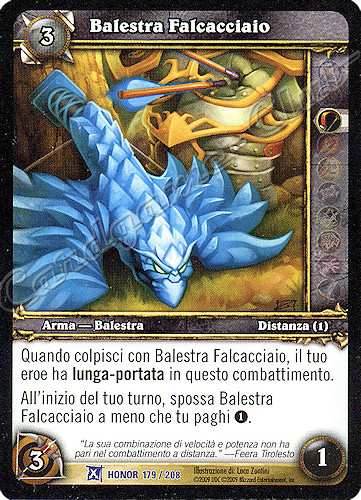 HONOR 179 / 208 Balestra Falcacciaio rara -NEAR MINT-