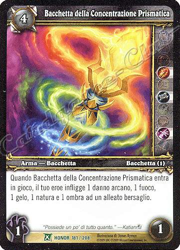 HONOR 181 / 208 Bacchetta della Concentrazione Prismatica non comune -NEAR MINT-
