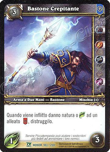 HONOR 183 / 208 Bastone Crepitante non comune -NEAR MINT-