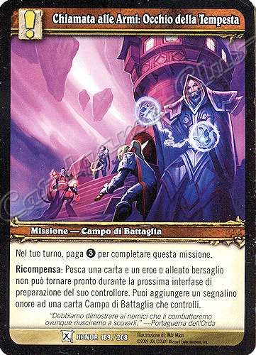 HONOR 189 / 208 Chiamata alle Armi: Occhio della Tempesta comune -NEAR MINT-