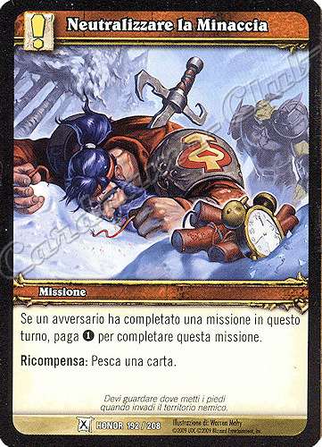 HONOR 192 / 208 Neutralizzare la Minaccia comune -NEAR MINT-