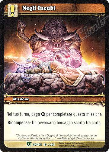 HONOR 194 / 208 Negli Incubi non comune -NEAR MINT-