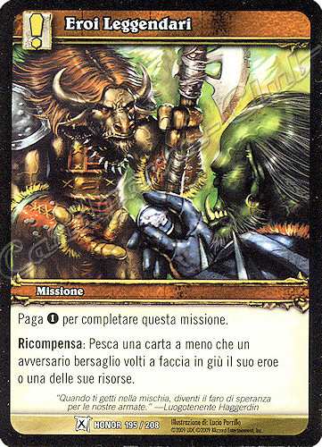 HONOR 195 / 208 Eroi Leggendari comune -NEAR MINT-