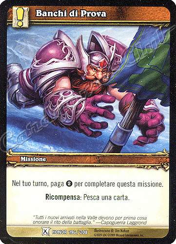 HONOR 196 / 208 Banchi di Prova comune -NEAR MINT-