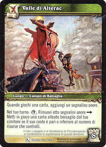 HONOR 202 / 208 Valle di Alterac comune -NEAR MINT-