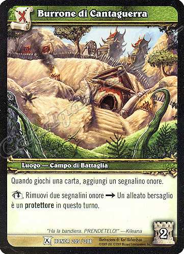 HONOR 205 / 208 Burrone di Cantaguerra comune -NEAR MINT-