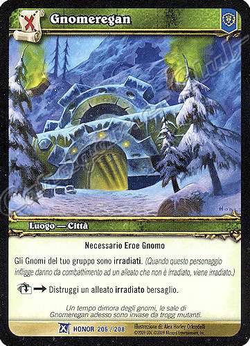 HONOR 206 / 208 Gnomeregan rara -NEAR MINT-