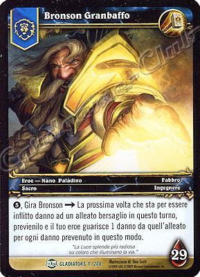 GLADIATORS 001 / 208 Bronson Granbaffo non comune -NEAR MINT-
