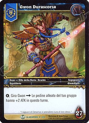 GLADIATORS 004 / 208 Gwon Durascorza non comune -NEAR MINT-