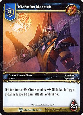 GLADIATORS 008 / 208 Nicholas Merrick non comune -NEAR MINT-