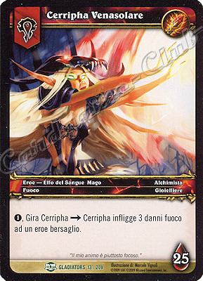 GLADIATORS 013 / 208 Cerripha Venasolare non comune -NEAR MINT-