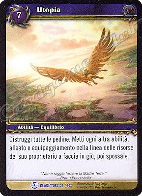 GLADIATORS 025 / 208 Utopia rara -NEAR MINT-