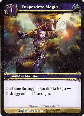 GLADIATORS 048 / 208 Disperdere Magia comune -NEAR MINT-