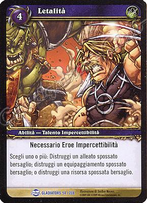 GLADIATORS 054 / 208 Letalita' rara -NEAR MINT-