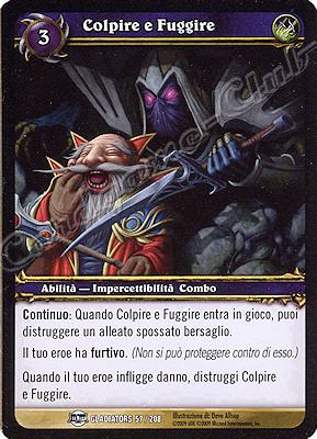 GLADIATORS 057 / 208 Colpire e Fuggire comune -NEAR MINT-