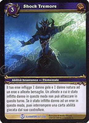 GLADIATORS 067 / 208 Shock Tremore rara -NEAR MINT-