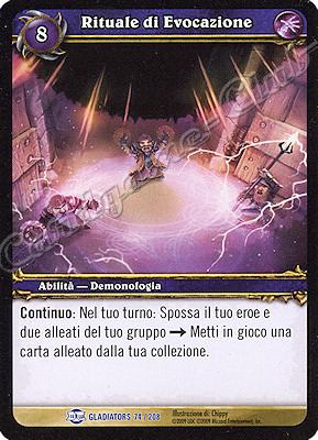 GLADIATORS 074 / 208 Rituale di Evocazione rara -NEAR MINT-