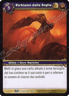 GLADIATORS 089 / 208 Richiamo dalla Soglia comune -NEAR MINT-