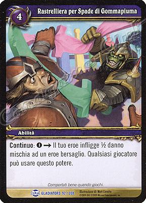 GLADIATORS 092 / 208 Rastrelliera per Spade di Gommapiuma rara -NEAR MINT-