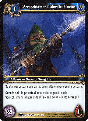 GLADIATORS 095 / 208 "Scrocchiamani" Mordirubinetto comune -NEAR MINT-