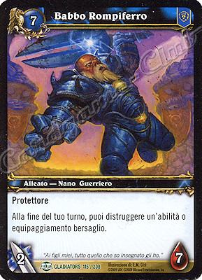 GLADIATORS 115 / 208 Babbo Rompiferro non comune -NEAR MINT-