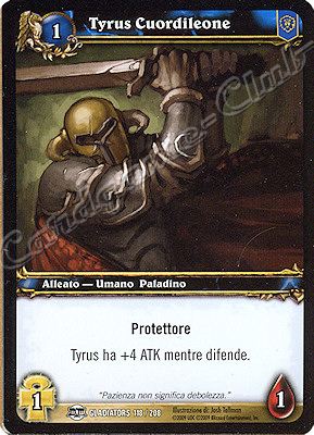 GLADIATORS 118 / 208 Tyrus Cuordileone comune -NEAR MINT-