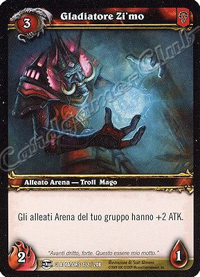 GLADIATORS 132 / 208 Gladiatore Zi'mo comune -NEAR MINT-
